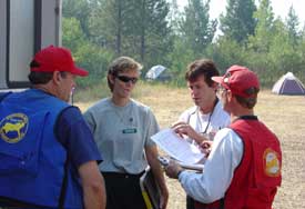 SEFEP members provide Fire Behavior support to Area Command during 2003 wildfires