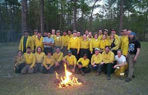 Participants in 2003 Workshop on Ecological Burning in North Carolina
